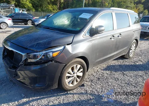 2017 Kia Sedona Lx из США, поврежденный, VIN KNDMB5C15H6333090